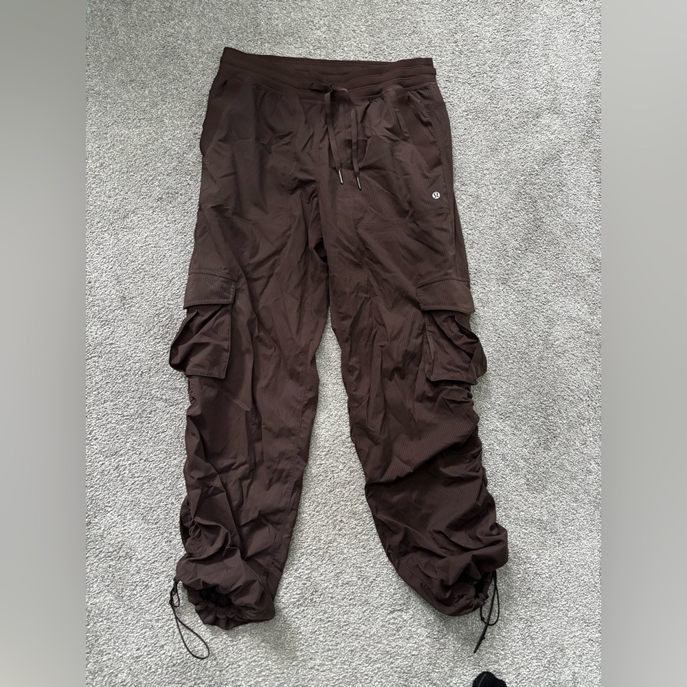 lululemon athletica Brown Cargo Track Pants